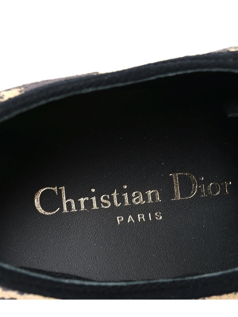 Limited Edition Christian Dior ANIMAL PRINT Black and Tan Sneakers size 9, $450 - Picture 13 of 15